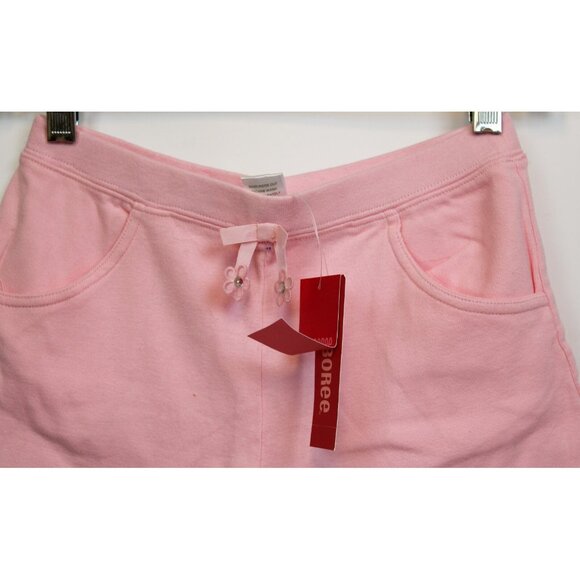 2009 Gymboree Happy Rainbow Pink Shorts sz 10 Cotton Knit Pocket Elastic Waist - Picture 3 of 5